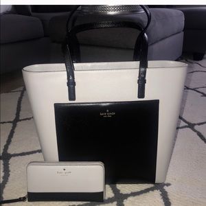 NWT Kate Spade tote & matching wallet!